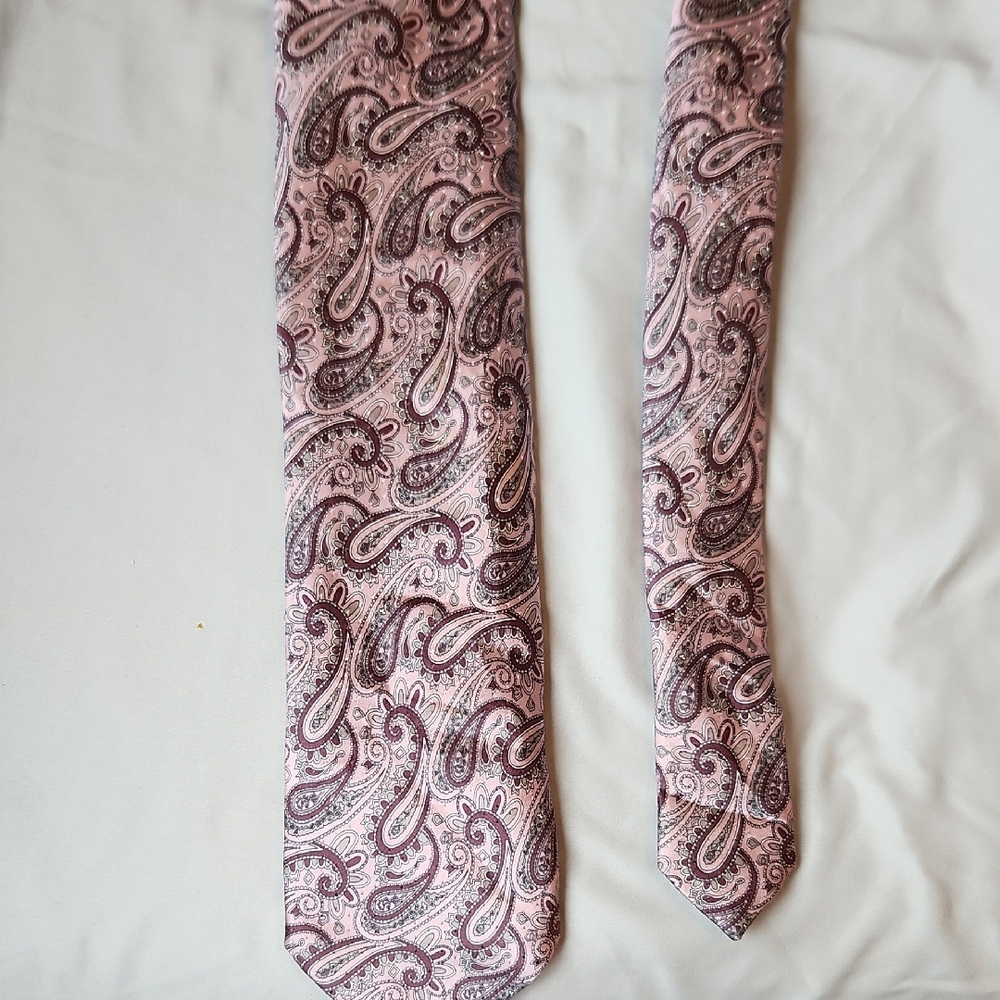 🔥clearance🔥 Brioni Light Pink Paisley Tie